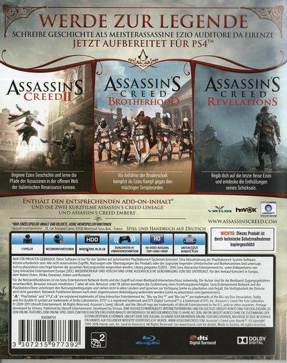 Assassin's Creed: The Ezio Collection - PlayStation 4 Rückseite