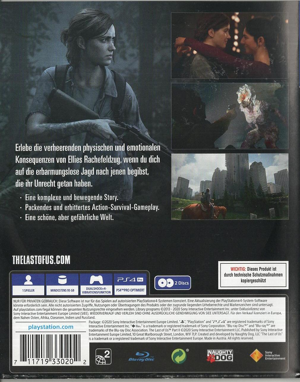 The Last of Us Part II - PlayStation 4 Rückseite