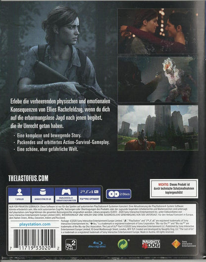 The Last of Us Part II - PlayStation 4 Rückseite