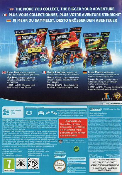 LEGO Dimensions - Nintendo Wii U Rückseite