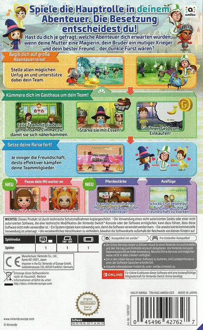 Miitopia - Nintendo Switch Rückseite