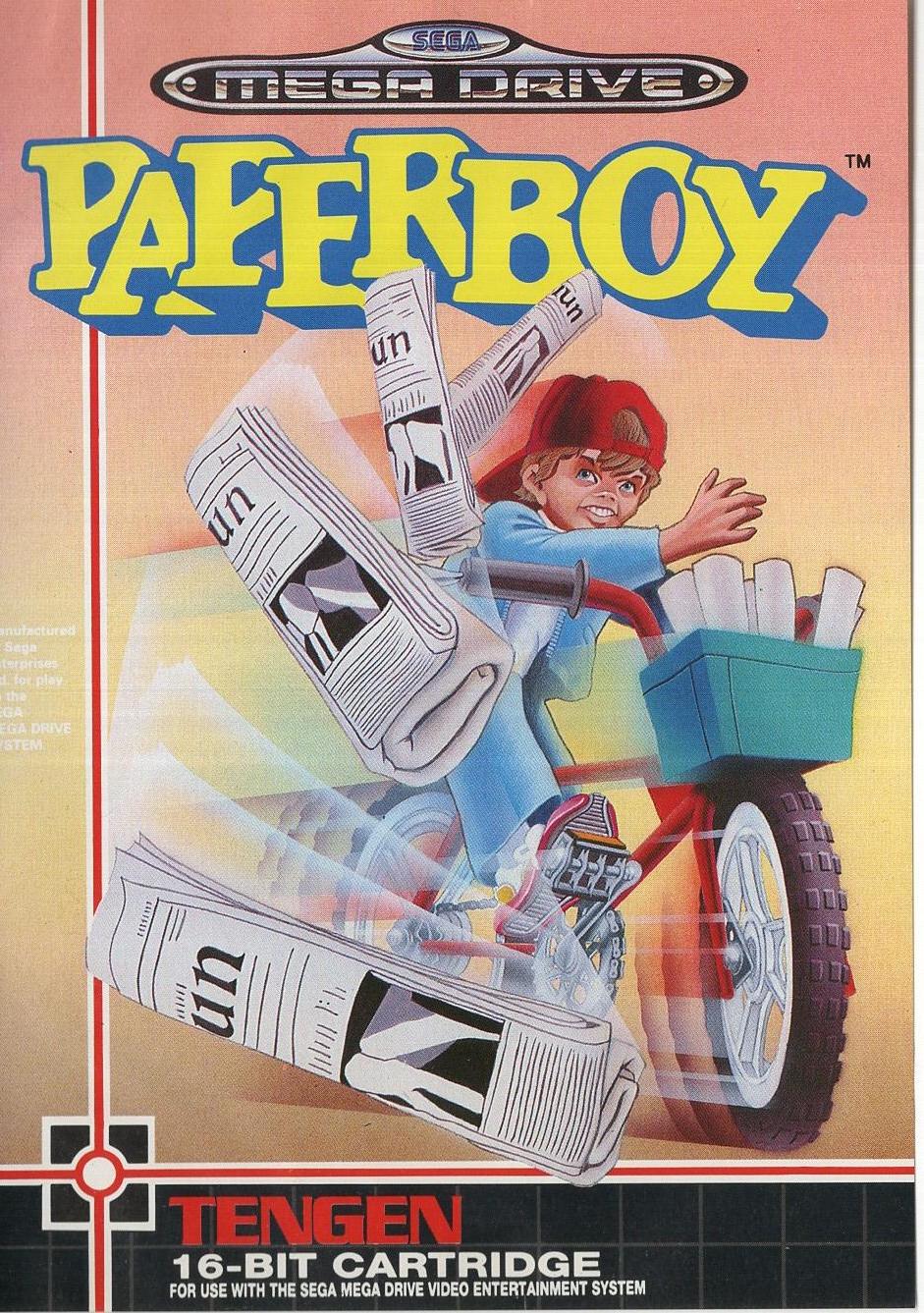 Paperboy - Sega Mega Drive Vorderseite