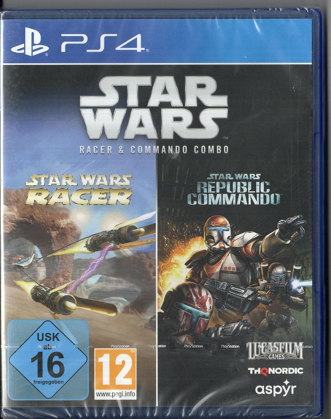 Star Wars: Racer & Commando Combo - PlayStation 4 - Neu Vorderseite