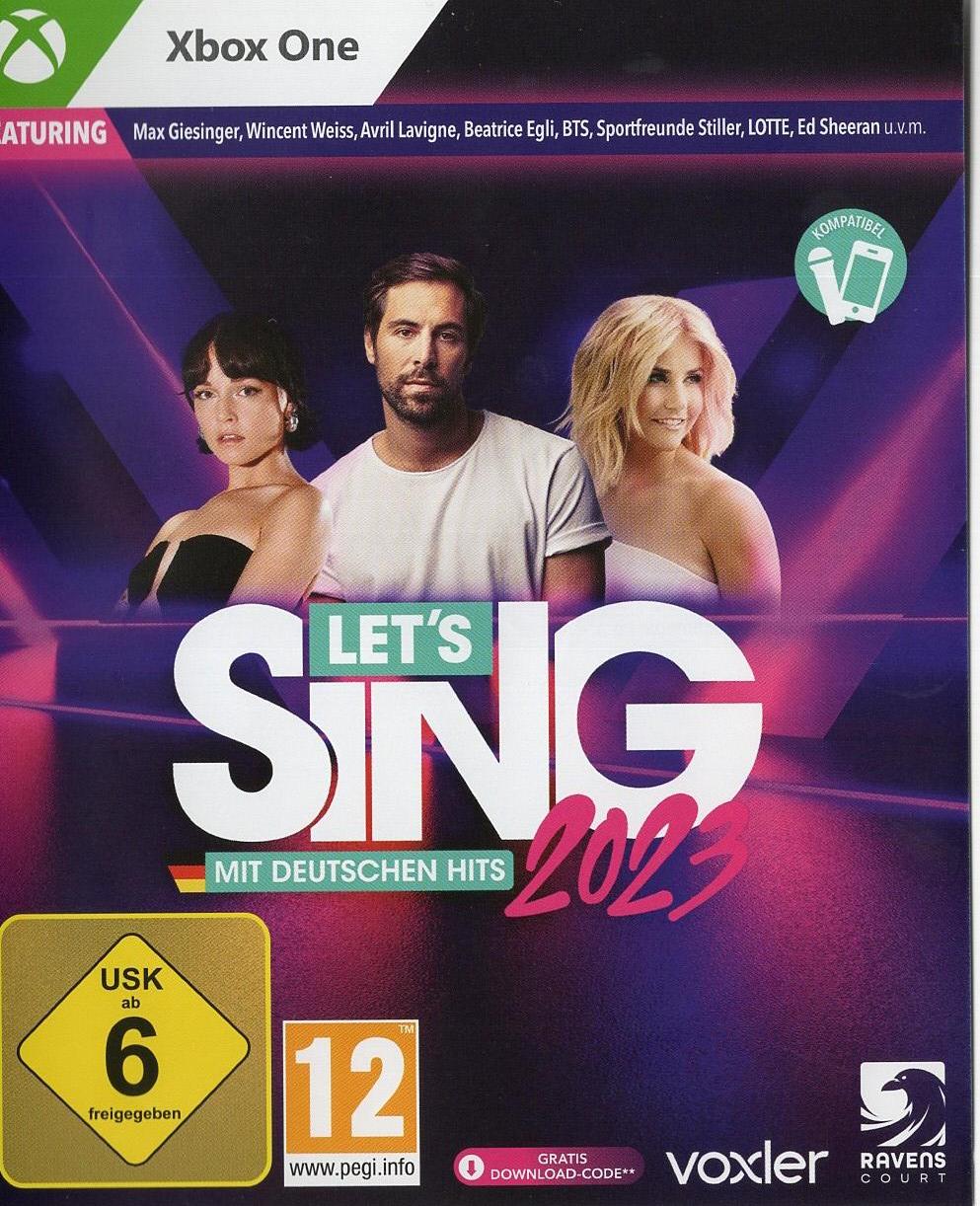 Let's Sing 2023 Mit Deutschen Hits - Xbox One Vorderseite