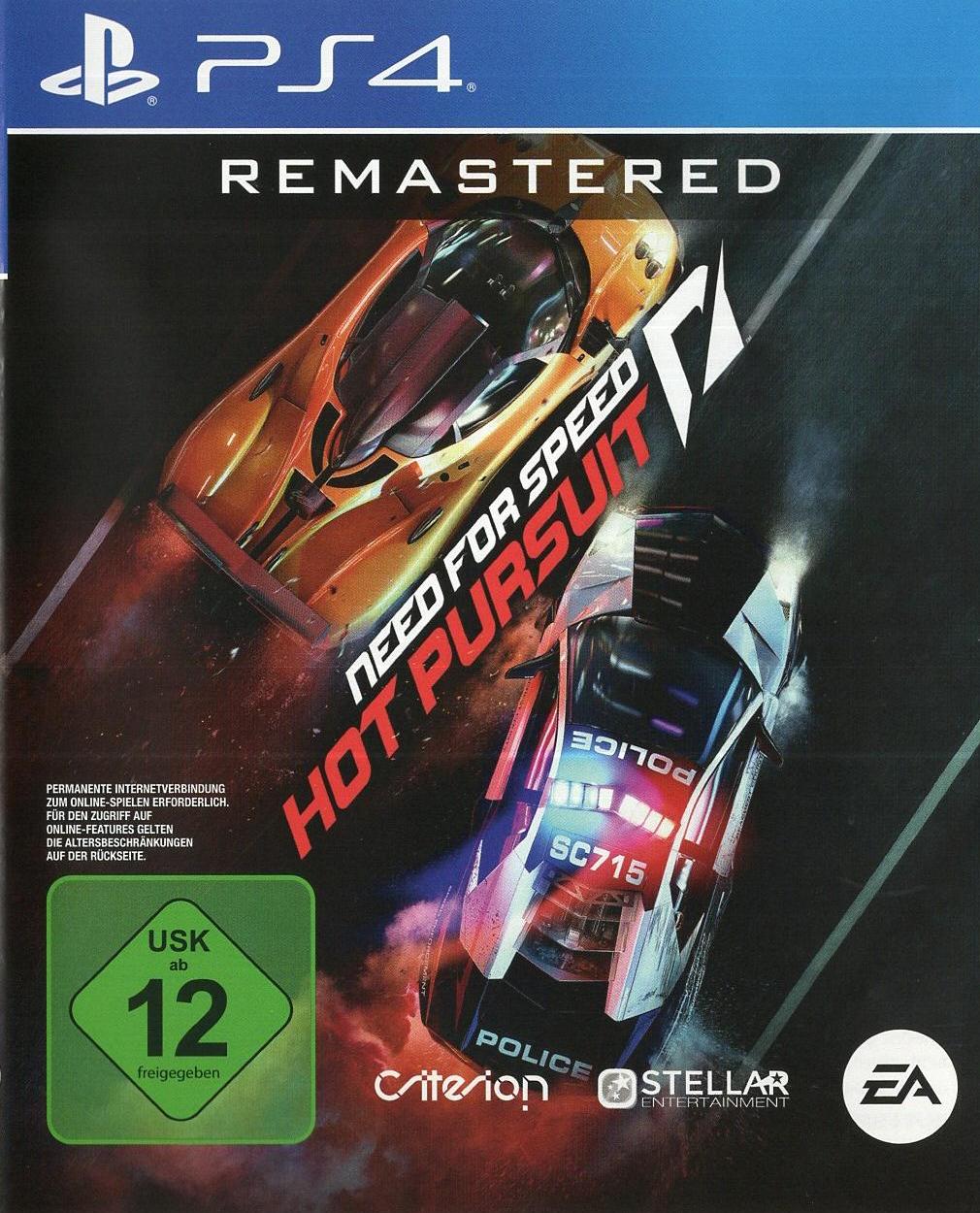 Need for Speed: Hot Pursuit Remastered - PlayStation 4 Vorderseite
