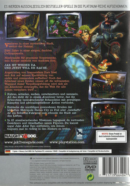 Jak II: Renegade - PlayStation 2 Rückseite