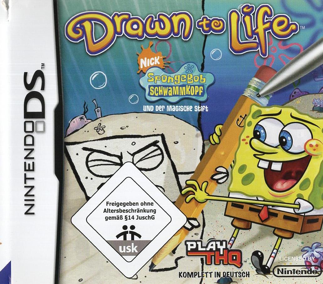 Drawn to Life: SpongeBob Schwammkopf und der Magische Stift - Nintendo DS Vorderseite