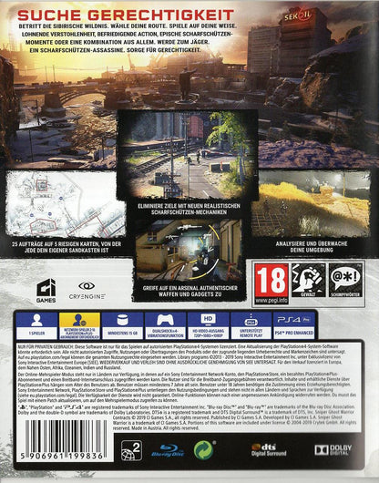 Sniper Ghost Warrior Contracts - PlayStation 4 Rückseite
