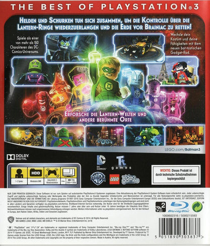 LEGO Batman 3: Jenseits von Gotham - PlayStation 3 Rückseite