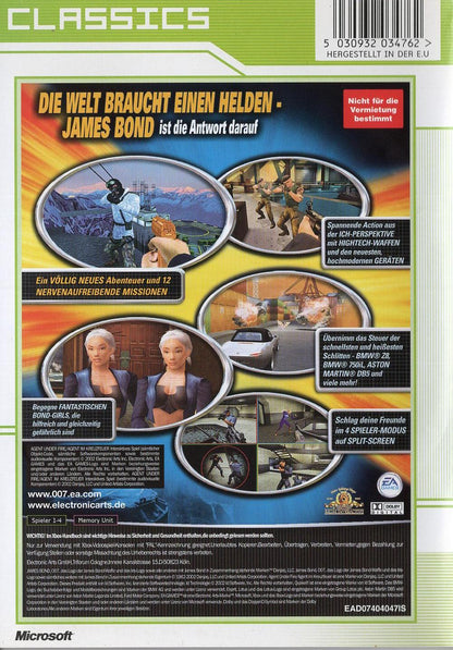 James Bond 007: Agent im Kreuzfeuer - Xbox Rückseite