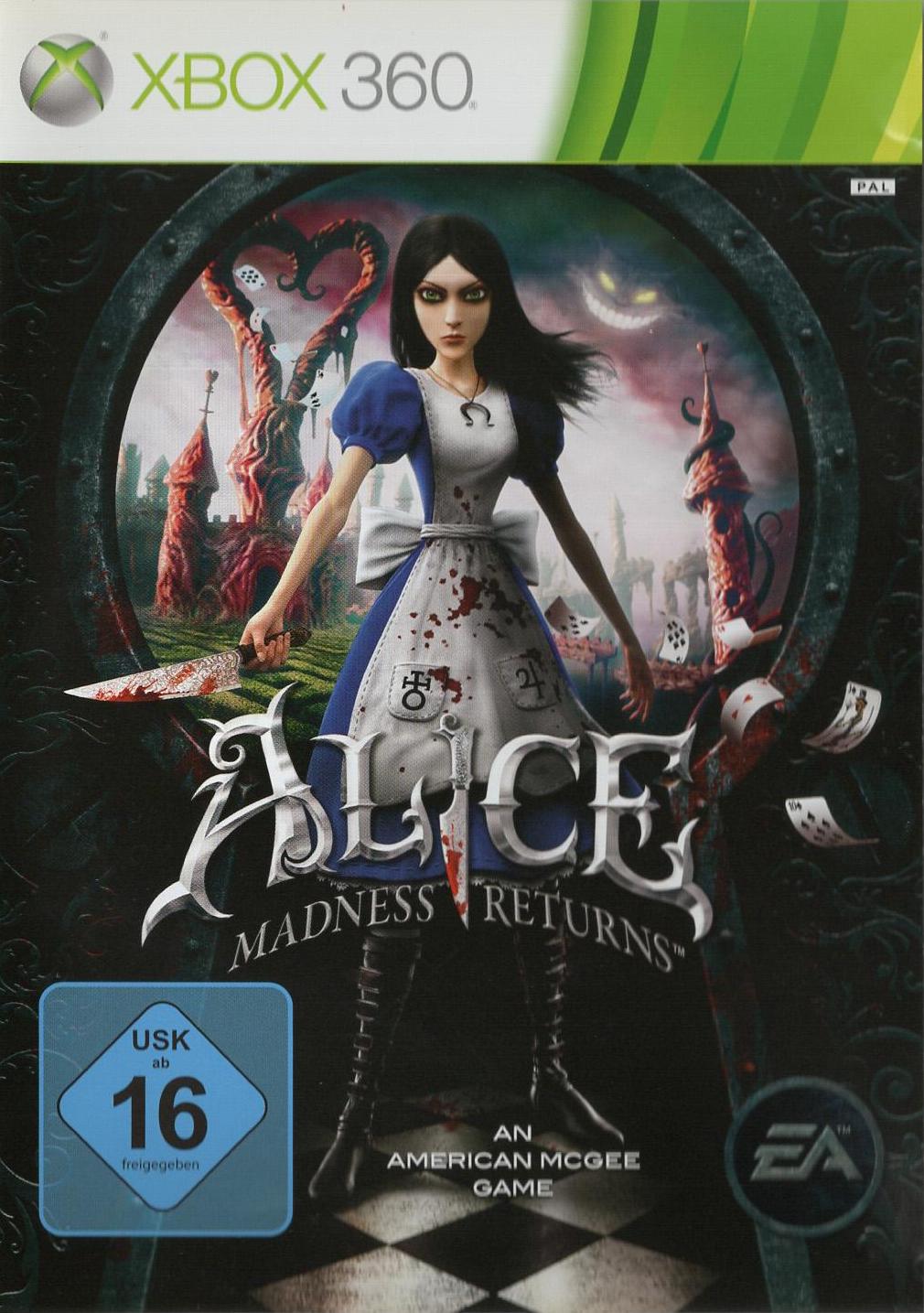 Alice: Madness Returns - Xbox 360 Vorderseite