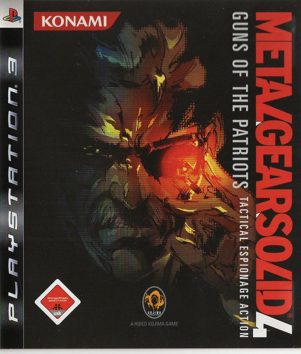 Metal Gear Solid 4: Guns of the Patriots - PlayStation 3 Vorderseite