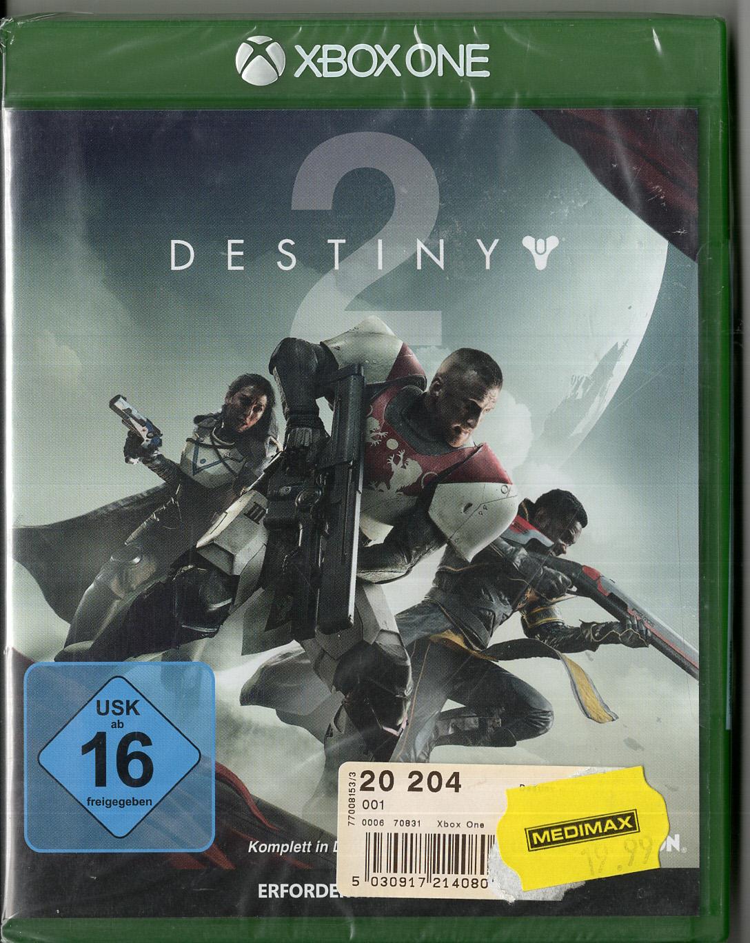 Destiny 2 - Xbox One - Neu Vorderseite