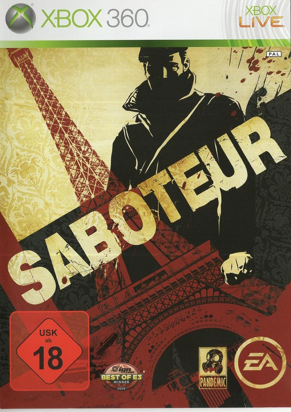 Saboteur - Xbox 360 Vorderseite