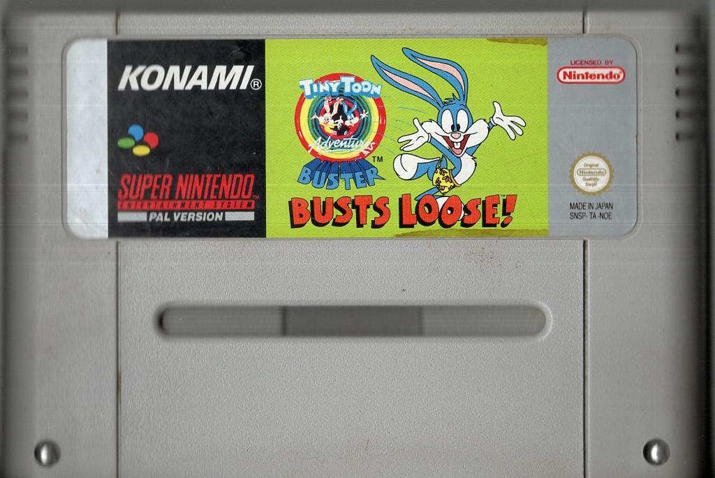 Tiny Toon Adventures: Buster Busts Loose! - Super Nintendo - Modul Vorderseite
