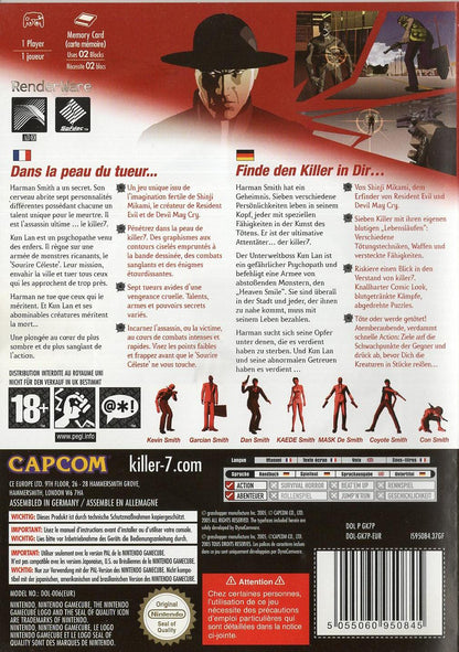 Killer7 - Nintendo GameCube Rückseite