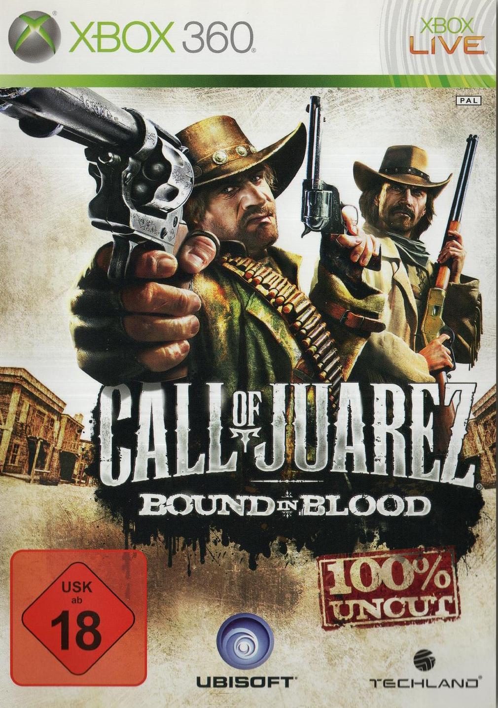 Call of Juarez: Bound in Blood - Xbox 360 Vorderseite