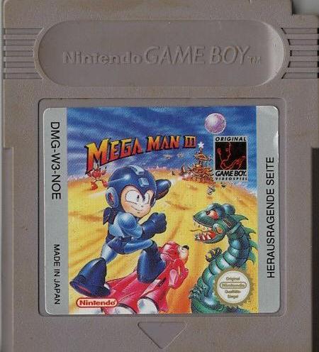 Mega Man III - Game Boy - Modul Vorderseite