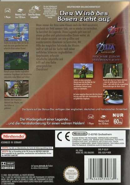 The Legend of Zelda: The Wind Waker - Nintendo GameCube Rückseite