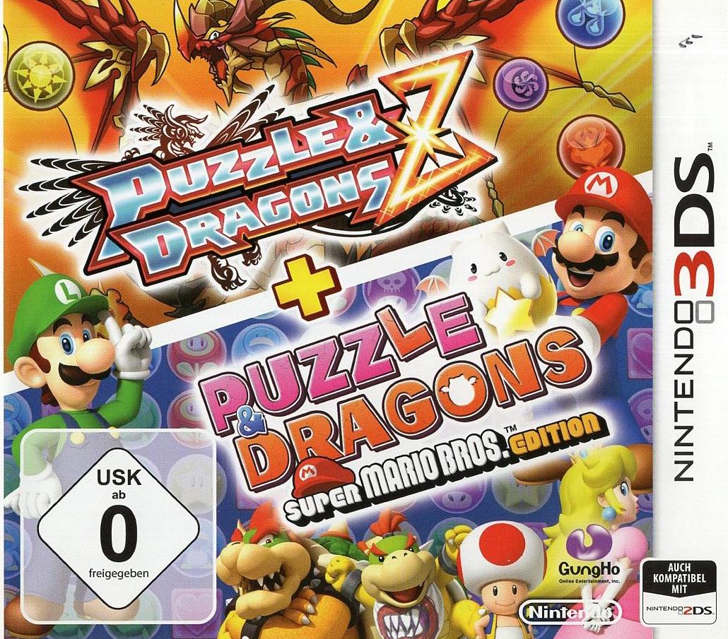 Puzzle & Dragons Z + Puzzle & Dragons Super Mario Bros. Edition - Nintendo 3DS Vorderseite