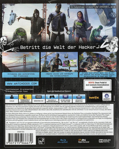 Watch Dogs 2 - PlayStation 4 Rückseite
