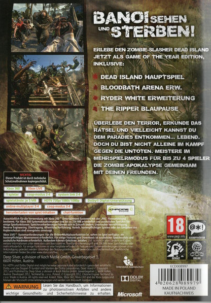 Dead Island: Game of the Year Edition - Xbox 360 Rückseite