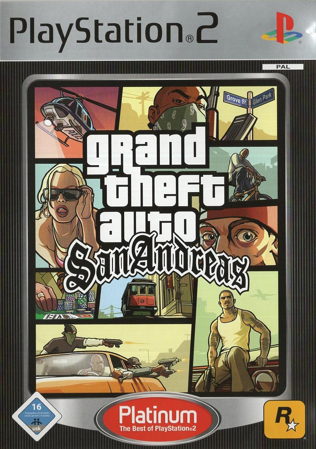 Grand Theft Auto: San Andreas - PlayStation 2 Vorderseite