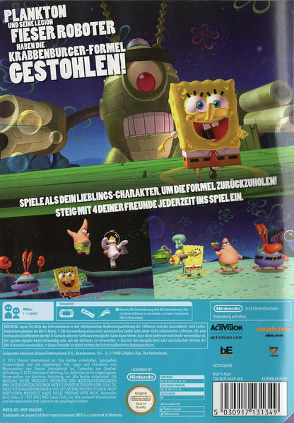 SpongeBob Schwammkopf: Planktons fiese Robo-Rache - Nintendo Wii U Rückseite