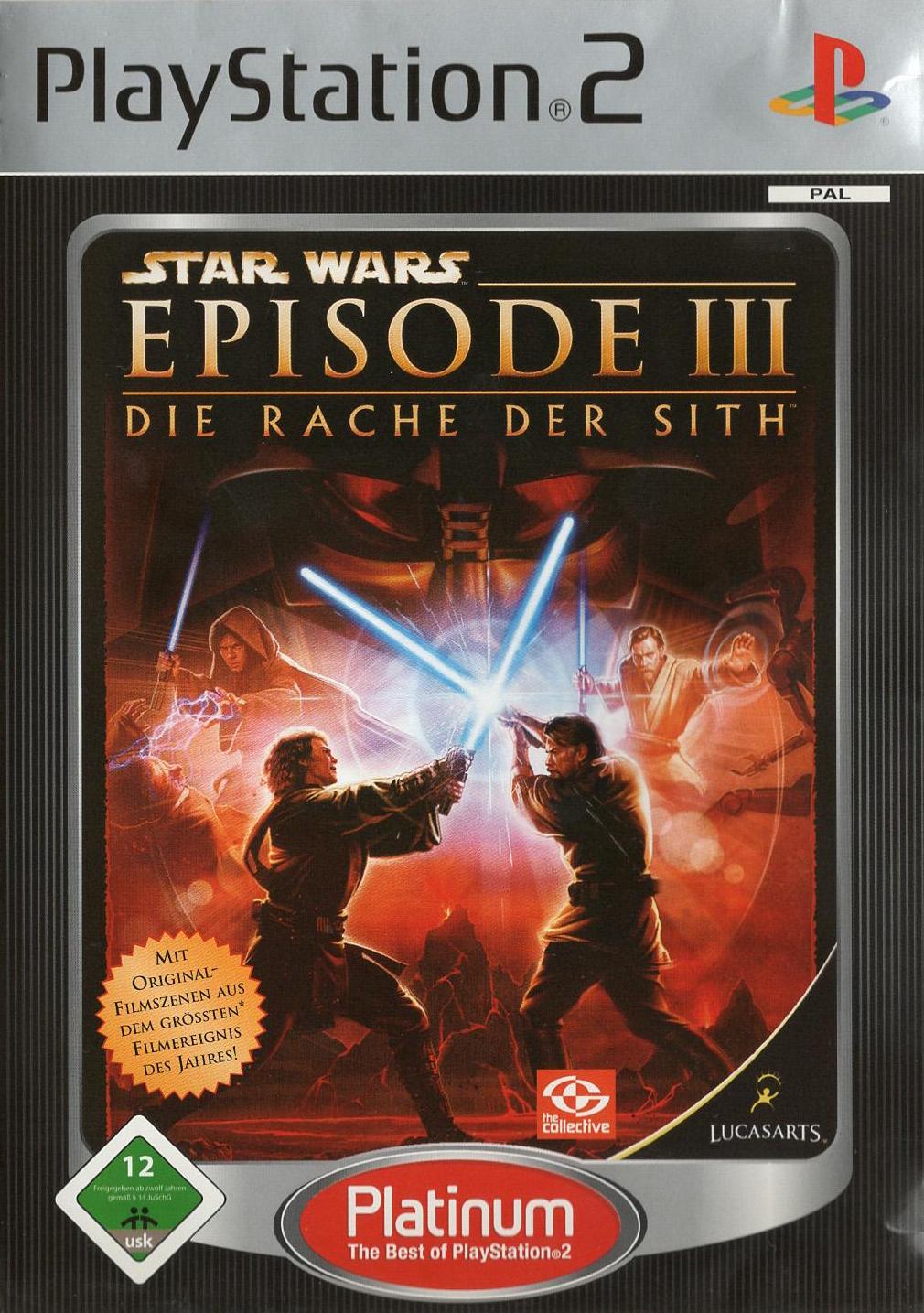 Star Wars Episode III: Die Rache der Sith - PlayStation 2 Vorderseite