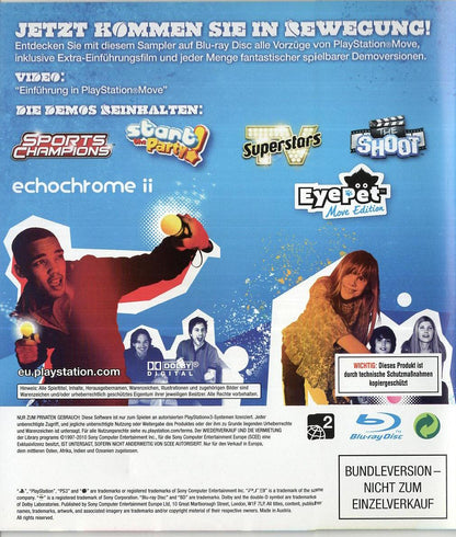PlayStation Move Starter-Disc - PlayStation 3 Rückseite