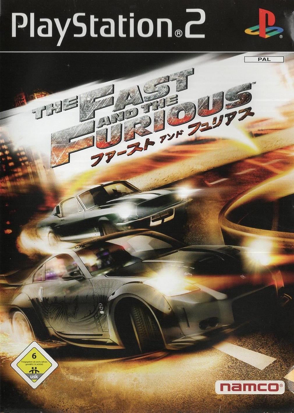 The Fast and the Furious - PlayStation 2 Vorderseite