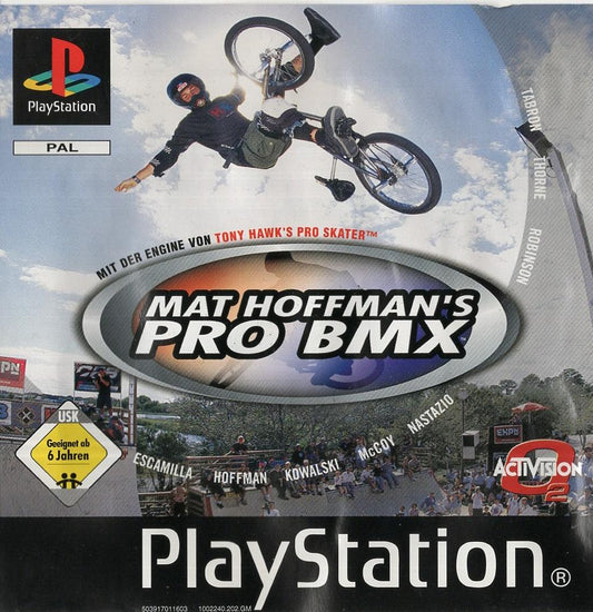 Mat Hoffman's Pro BMX - PlayStation 1  Vorderseite