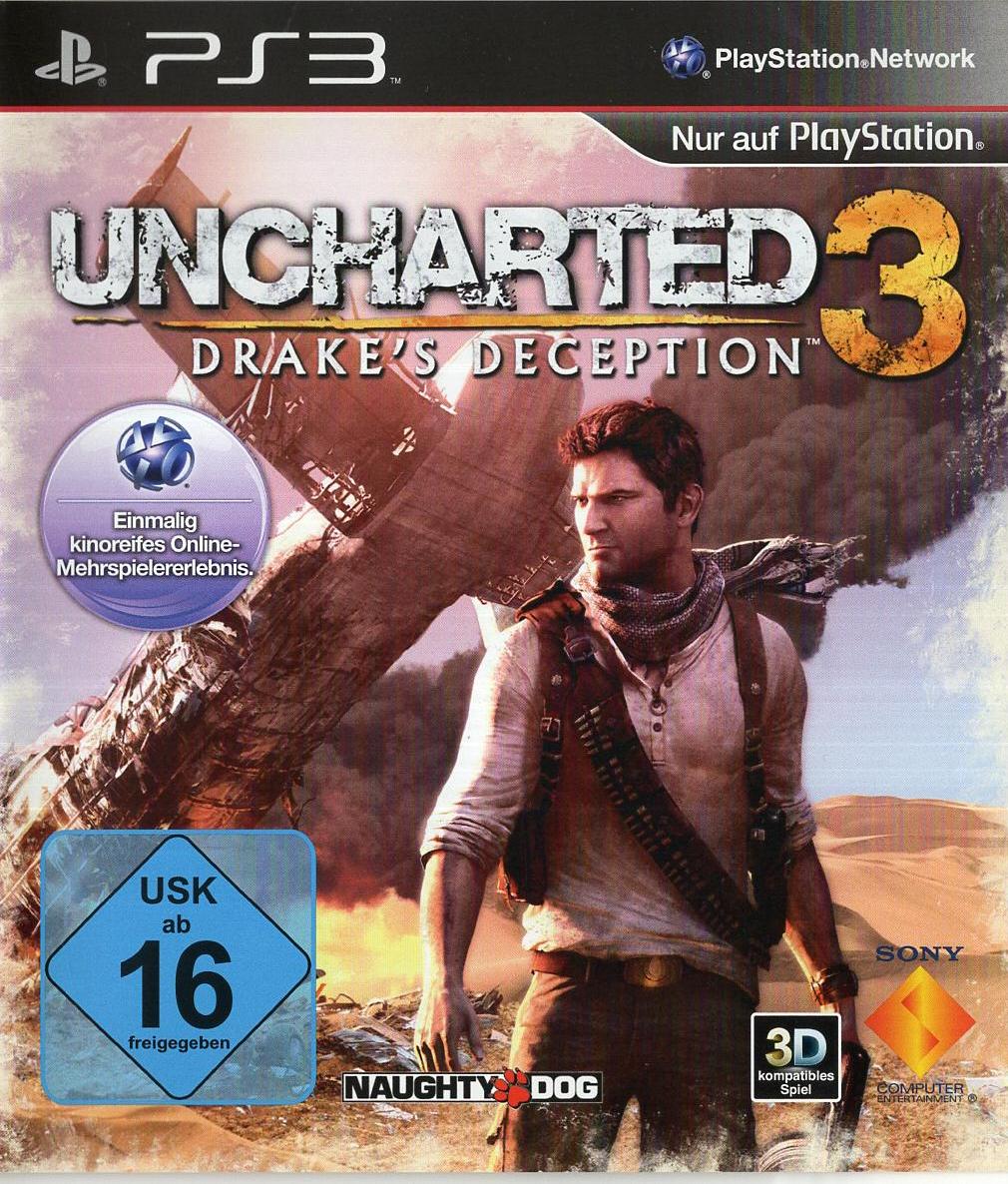 Uncharted 3: Drake's Deception - PlayStation 3 Vorderseite