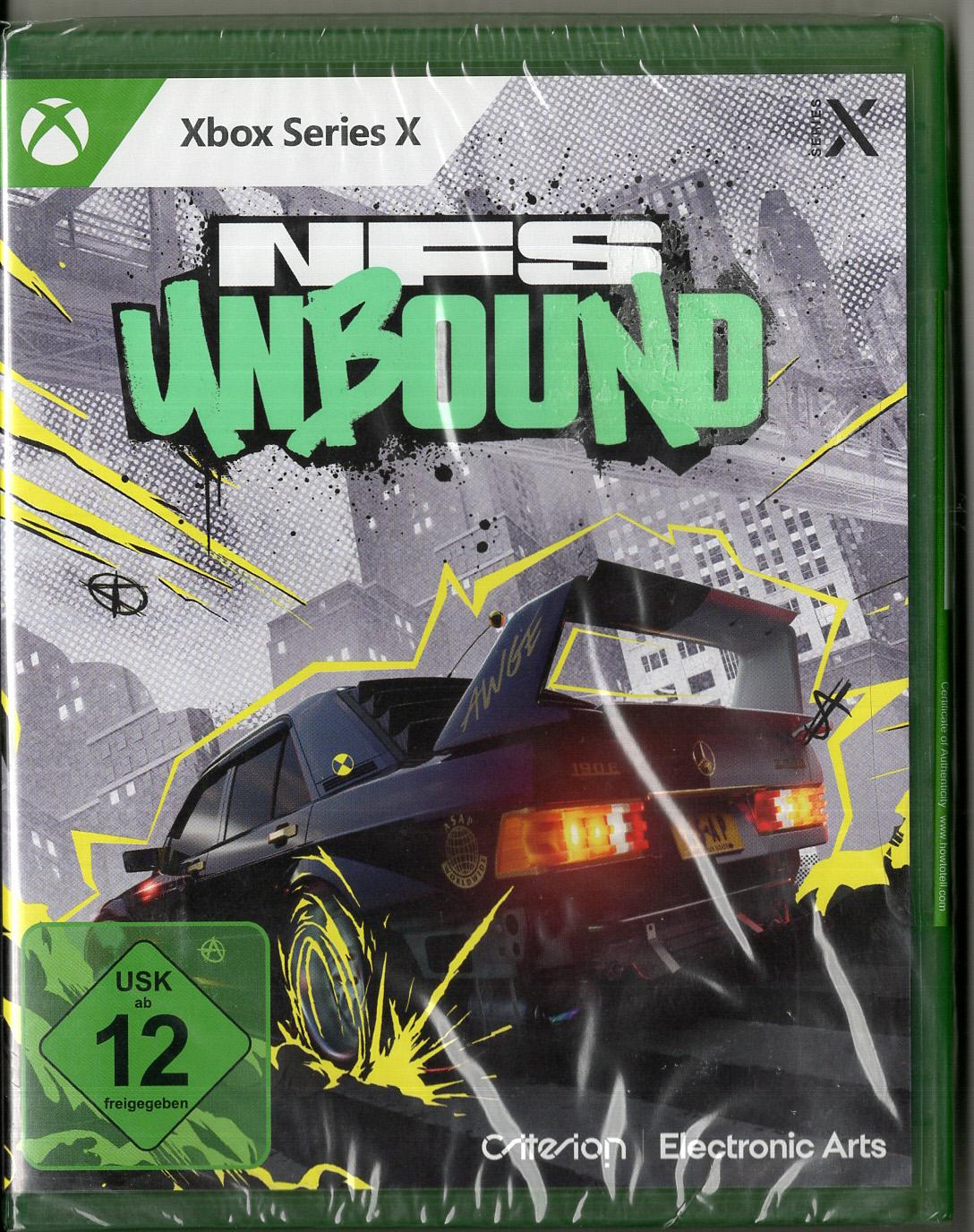 NFS Unbound - Xbox Series X - Neu Vorderseite