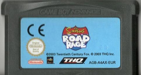 The Simpsons Road Rage - Game Boy Advance - Modul Vorderseite