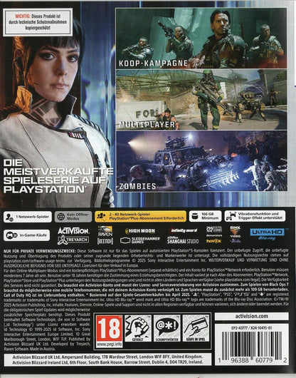 Call of Duty: Black Ops 7 - PlayStation 5 Rückseite