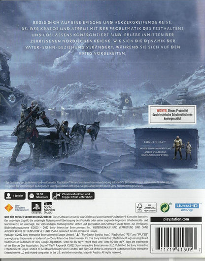 God of War Ragnarök - PlayStation 5 Rückseite