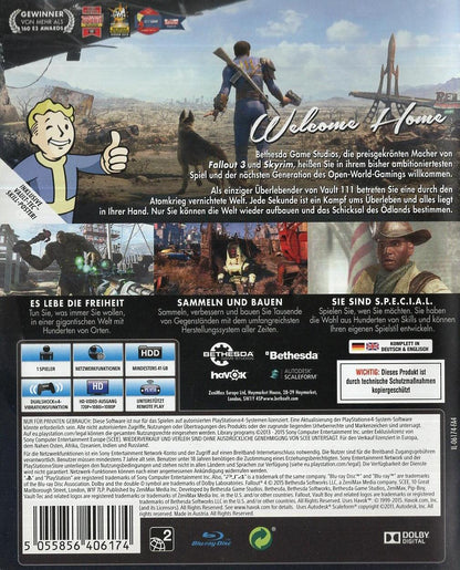 Fallout 4 - PlayStation 4 Rückseite