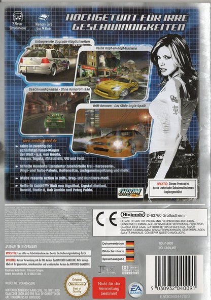 Need for Speed: Underground - Nintendo GameCube Rückseite