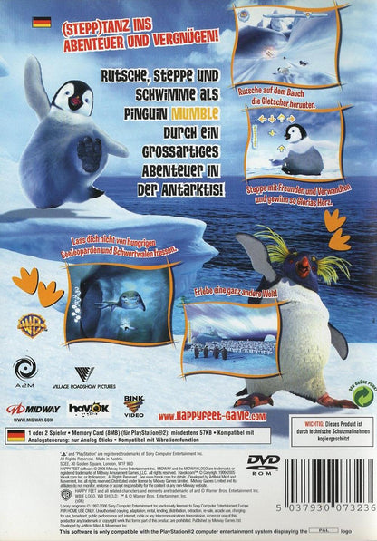 Happy Feet - PlayStation 2 Rückseite