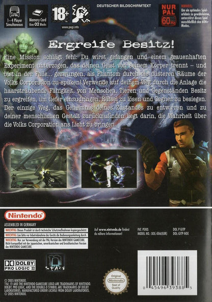 Geist - Nintendo GameCube Rückseite