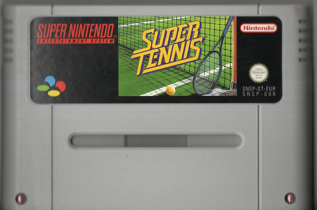 Super Tennis - Super Nintendo - Modul Vorderseite