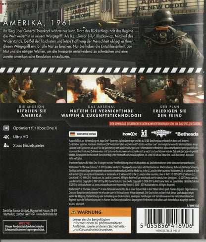 Wolfenstein II: The New Colossus - Xbox One Rückseite