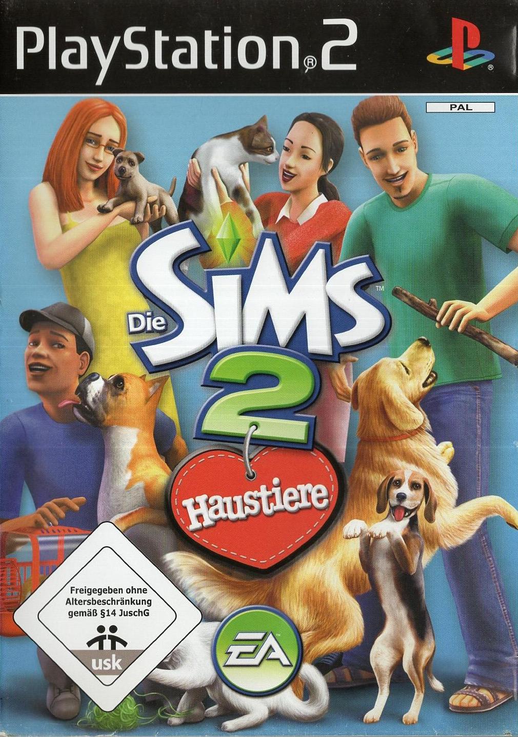 Die Sims 2 Haustiere - PlayStation 2 Vorderseite