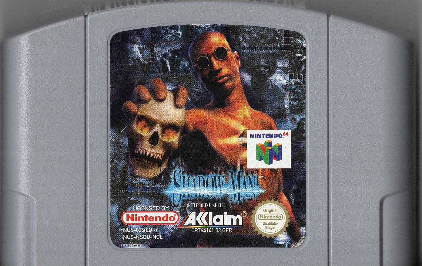Shadow Man - Nintendo 64 - Modul Vorderseite