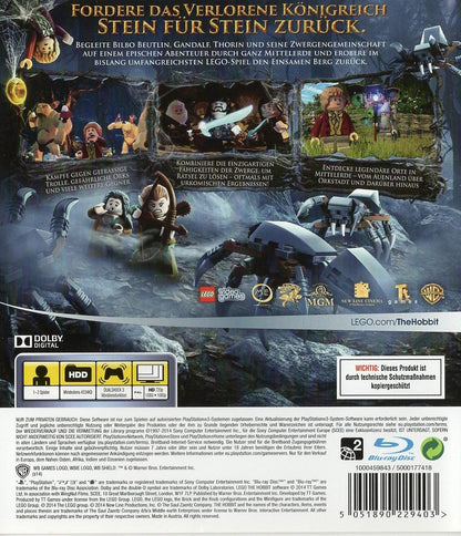 LEGO Der Hobbit - PlayStation 3 Rückseite