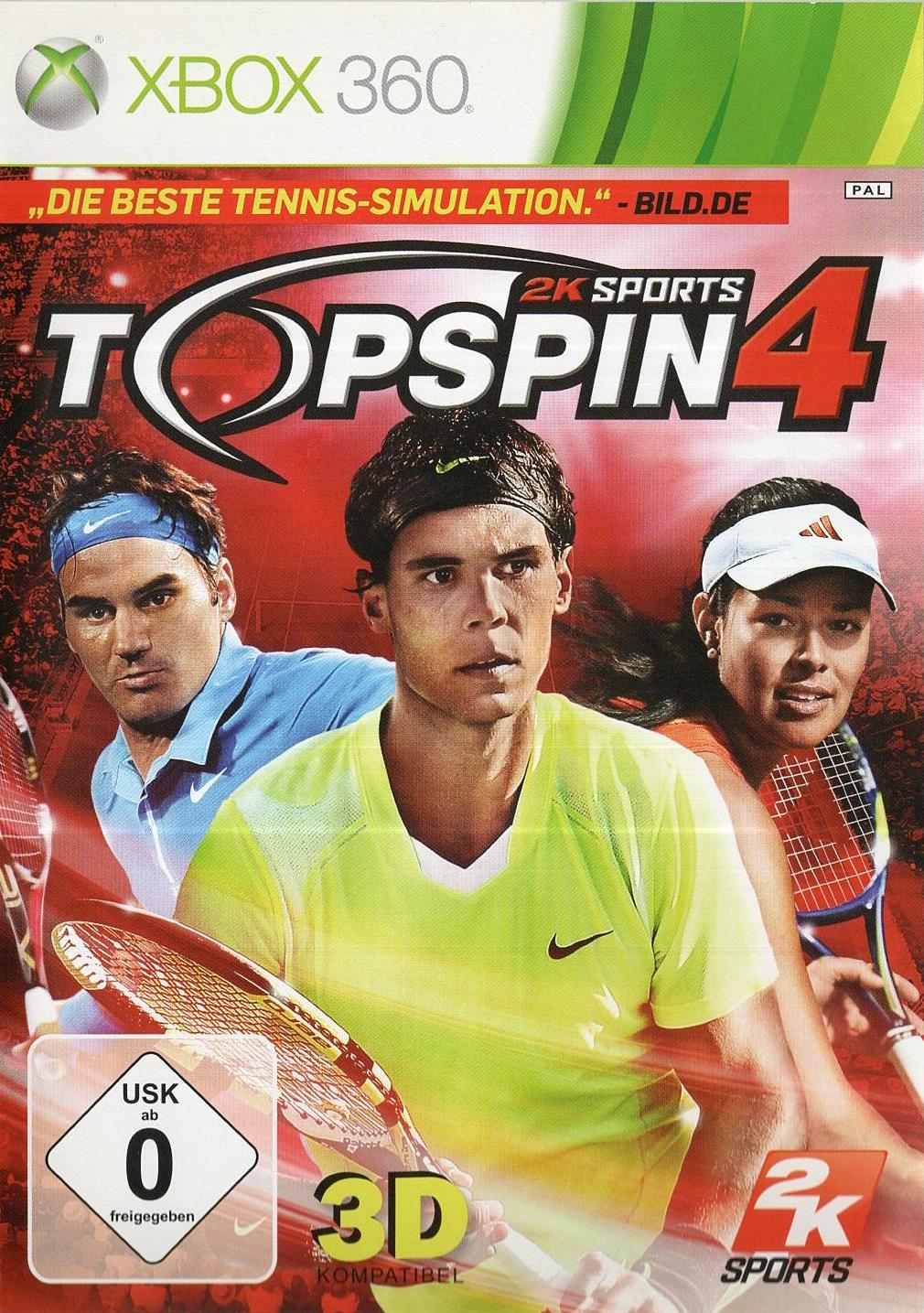 Top Spin 4 - Xbox 360 Vorderseite