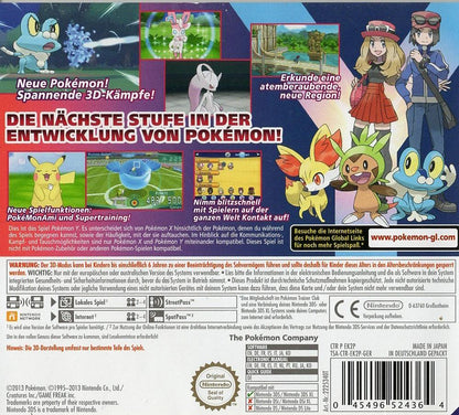 Pokémon Y - Nintendo 3DS Rückseite