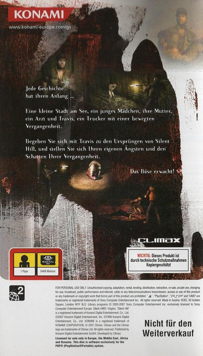 Silent Hill: Origins - PlayStation Portable Rückseite
