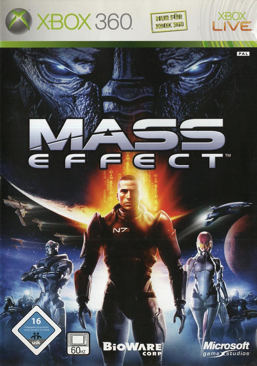 Mass Effect - Xbox 360 Vorderseite